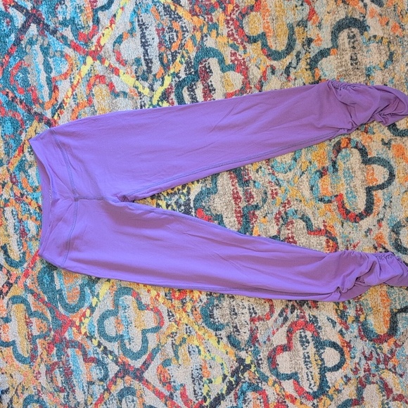 Beyond Yoga Pants - Beyond Yoga Purple Spacedye Ruched Pants